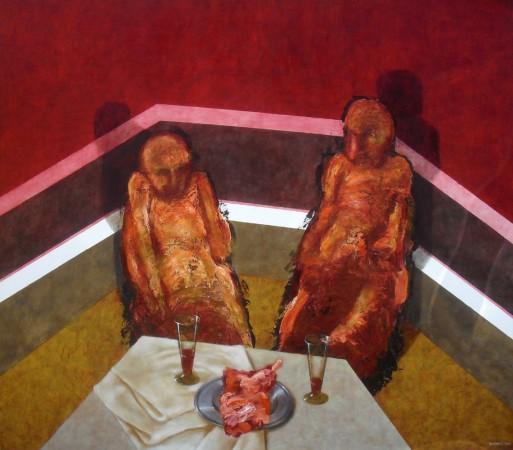 Příjemná meditace, 180x200, 2016