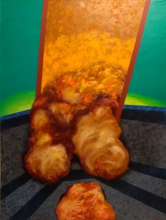 Návštěvník, 200x150, 2019