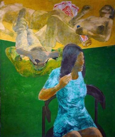 Snídaně v trávě, 120x90, 1976