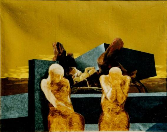 Zátiší s panenkou, 170x220, 2001